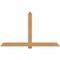 Ekena Millwork Eugene Smooth Timber Gable Bracket, Western Red Cedar, 84"W x 49"H x 1 1/2"D x 5 1/2"F, 14/12 Pitch GBW084X49X0206EUG00SWR - alternate 1
